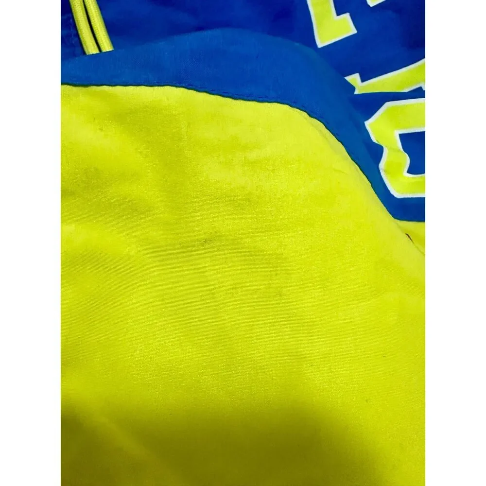 Aeropostale Men’s Swim Trunks Small Blue Yellow Board‎ Shorts AERO NY